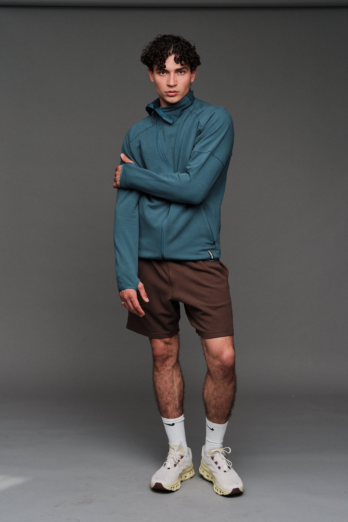 BLUE BIRD MOCK NECK