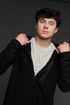 PURPOSE FULL ZIP MOCK NECK