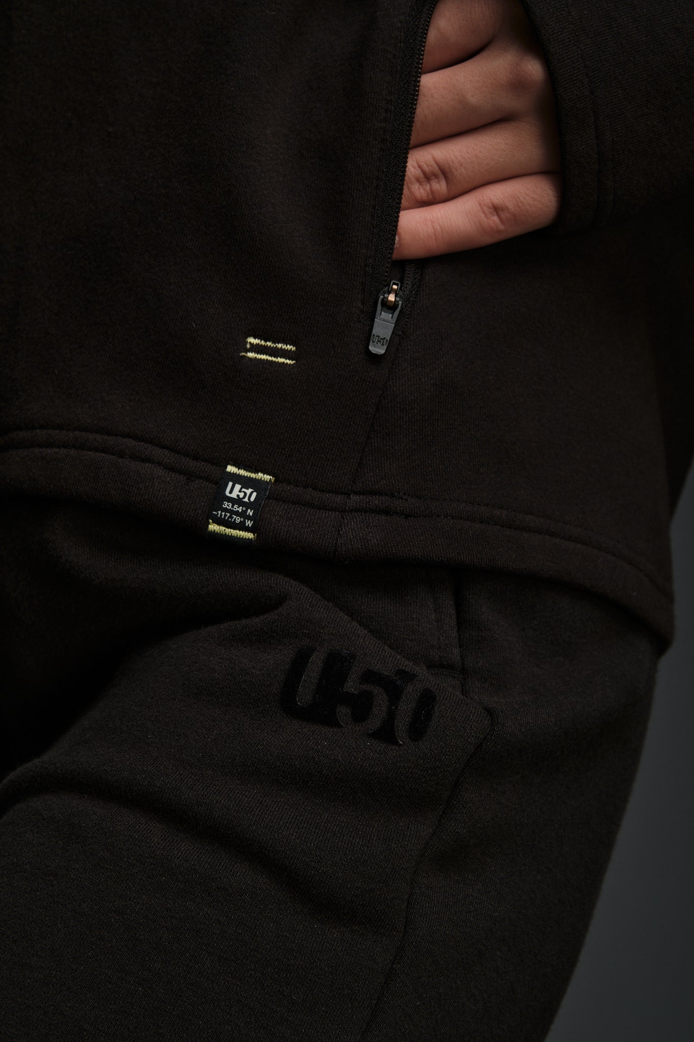 FLOW FULL ZIP MOCK NECK