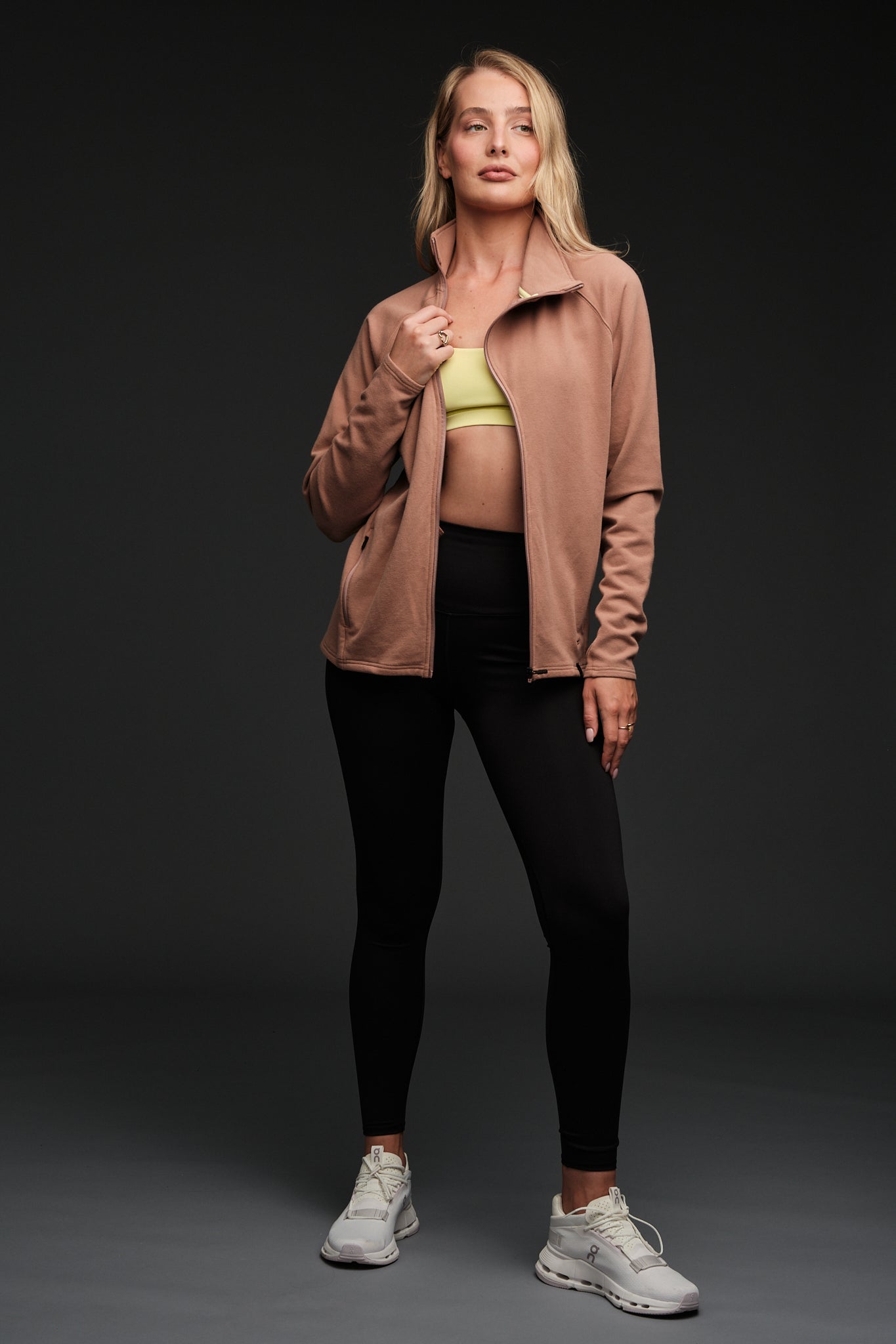 FLOW FULL ZIP MOCK NECK
