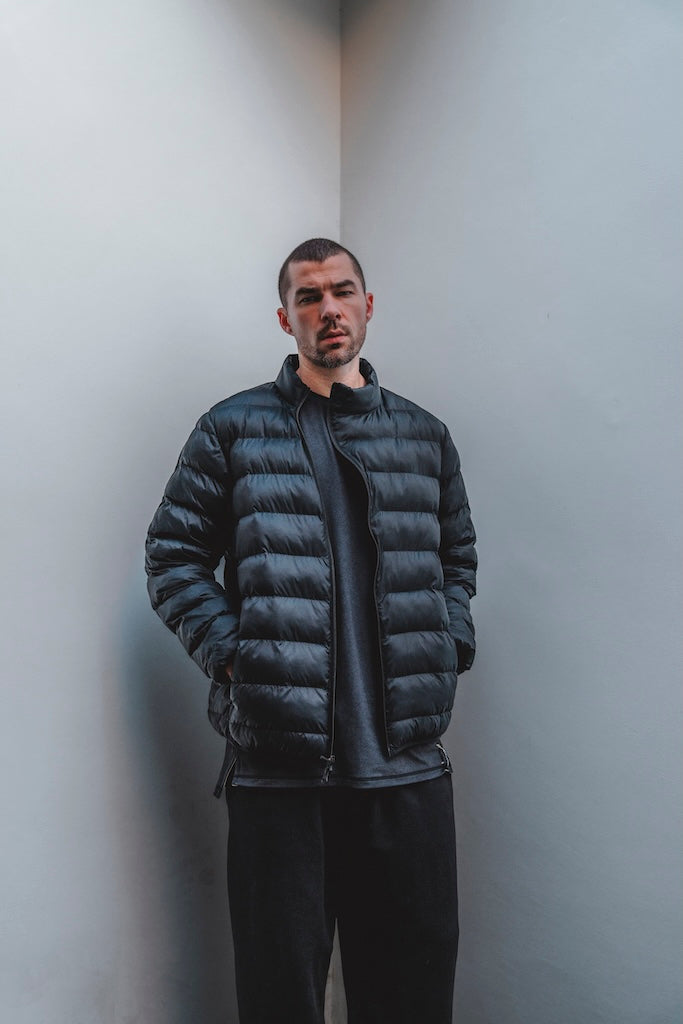 Legion Street Puffy Jacket, Forest all day tee, South laguna comfort sweatpant