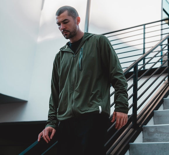 Poplar stretch shell jacket, south laguna sweatpant